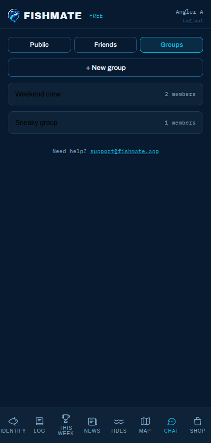 Friend groups chat